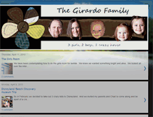 Tablet Screenshot of girardofamily.blogspot.com