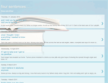 Tablet Screenshot of foursentences.blogspot.com