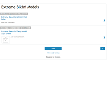 Tablet Screenshot of extreme-bikini-models.blogspot.com