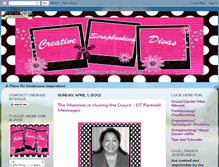 Tablet Screenshot of creativescrapbookingdivas.blogspot.com