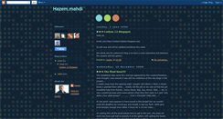 Desktop Screenshot of hazem-mahdi.blogspot.com