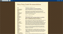 Desktop Screenshot of harrypotterfanficrecommendations.blogspot.com