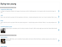 Tablet Screenshot of dyingtooyoung.blogspot.com