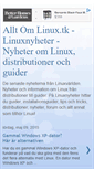 Mobile Screenshot of linuxnyheter.blogspot.com