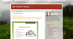 Desktop Screenshot of mygamesfactory.blogspot.com