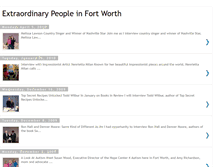 Tablet Screenshot of extraordinarypeopleinfortworth.blogspot.com