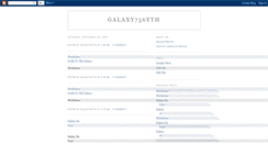 Desktop Screenshot of galaxy756yth.blogspot.com