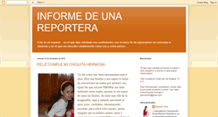 Desktop Screenshot of informedeunareportera.blogspot.com