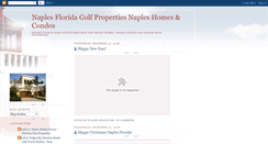 Desktop Screenshot of naplesfloridagolfproperties.blogspot.com