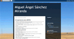 Desktop Screenshot of miguelangelsanchezmiranda.blogspot.com
