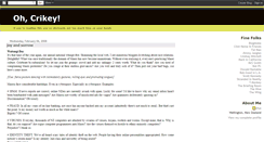 Desktop Screenshot of ohcrikey.blogspot.com