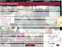 Tablet Screenshot of beirutrhapsodies.blogspot.com