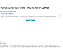 Tablet Screenshot of humanasmedicarechoices.blogspot.com