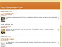 Tablet Screenshot of bloomfieldgreenways.blogspot.com