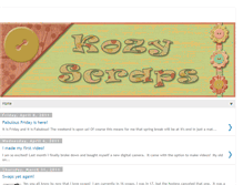 Tablet Screenshot of kozyscraps.blogspot.com