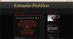 Desktop Screenshot of extasispoetico.blogspot.com