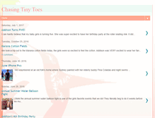 Tablet Screenshot of chasingtinytoes.blogspot.com