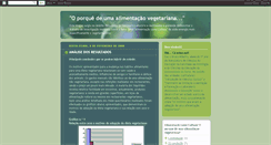 Desktop Screenshot of alimentacao-vegetariana.blogspot.com