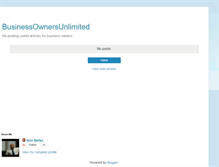 Tablet Screenshot of businessownersunlimited.blogspot.com