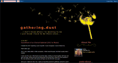 Desktop Screenshot of gathering--dust.blogspot.com