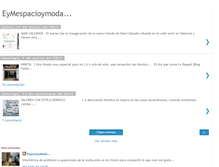 Tablet Screenshot of espacioymoda.blogspot.com