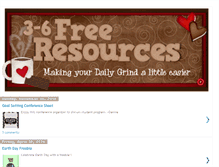 Tablet Screenshot of 3-6freeresources.blogspot.com