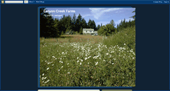 Desktop Screenshot of canyoncreekfarms.blogspot.com
