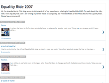 Tablet Screenshot of equalityride07.blogspot.com