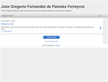 Tablet Screenshot of fernandezdeparedes.blogspot.com