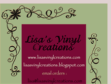 Tablet Screenshot of lisasvinylcreations.blogspot.com