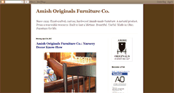 Desktop Screenshot of amishoriginalsfurnitureco.blogspot.com