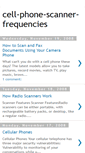Mobile Screenshot of cell-phone-scanner-frequencies.blogspot.com