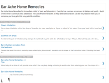 Tablet Screenshot of earachehomeremedies.blogspot.com