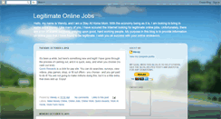 Desktop Screenshot of genuineandlegitimateonlinejobs.blogspot.com