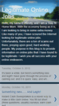 Mobile Screenshot of genuineandlegitimateonlinejobs.blogspot.com