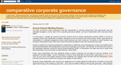 Desktop Screenshot of comparative-corporate-governance.blogspot.com