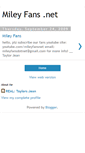 Mobile Screenshot of mileyfansnet.blogspot.com