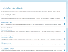 Tablet Screenshot of novidadesdomilenio.blogspot.com