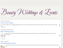 Tablet Screenshot of beautyweddingsscotland.blogspot.com