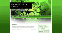 Desktop Screenshot of caminodelasuerte.blogspot.com