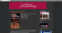 Desktop Screenshot of edicionesluxemburg.blogspot.com