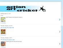 Tablet Screenshot of cricketactionart.blogspot.com
