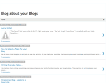 Tablet Screenshot of blogabouturblogs.blogspot.com