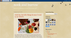 Desktop Screenshot of nookandburrow.blogspot.com