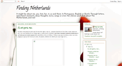 Desktop Screenshot of finding-netherlands.blogspot.com