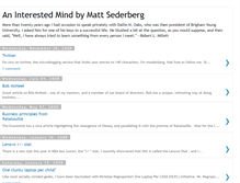 Tablet Screenshot of mattsederberg.blogspot.com