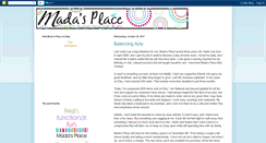 Desktop Screenshot of madasplaceblog.blogspot.com