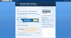 Desktop Screenshot of absoluteofficesolutions.blogspot.com