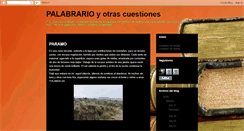 Desktop Screenshot of palabrarioyotrascuestiones.blogspot.com