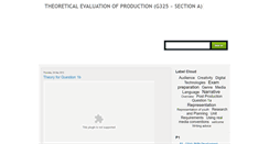 Desktop Screenshot of longroadproductionevaluation.blogspot.com